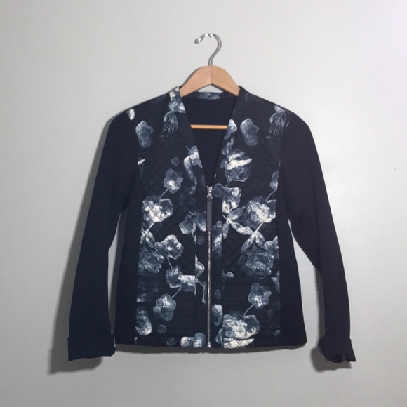 lululemon athletica Jackets & Blazers - Lululemon Cardigan and Again in Inky Floral Ghost